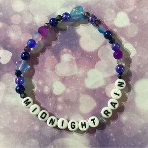 Taylor Swift-Inspired “MIDNIGHT RAIN” Bracelet